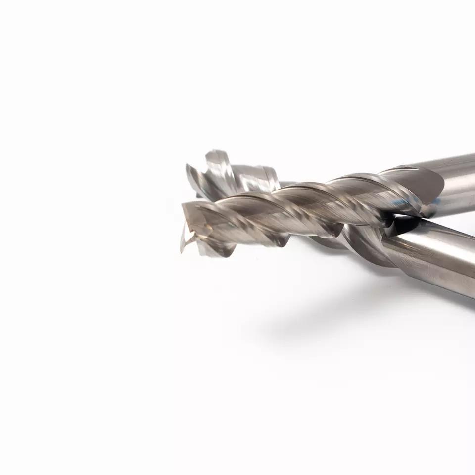 固体炭化物のエンドミルのフライス盤を機械で造る OEM HRC45 Cnc 用具 